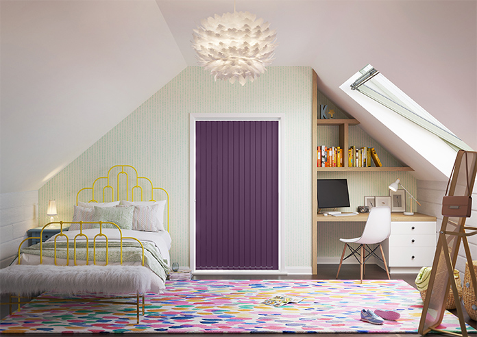 Trinity (FR Blackout), Venetian Purple - Vertical Blind - Image 9